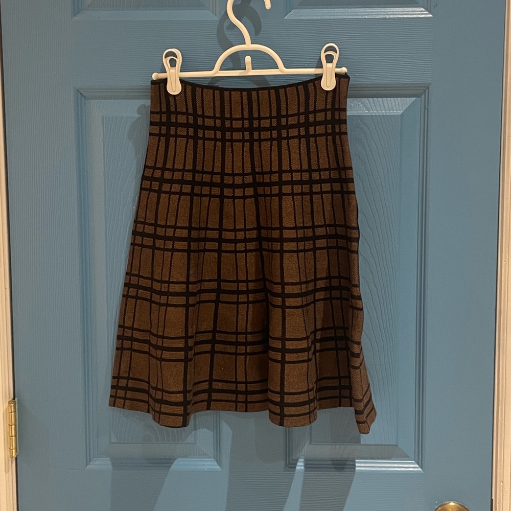 Max Studio Plaid Skirt